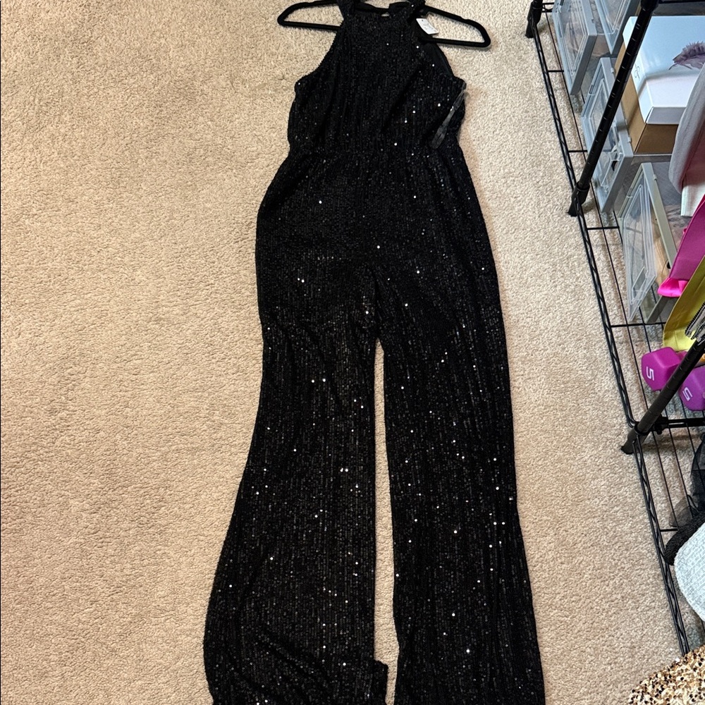Stunning Black Sequin Jumpsuit